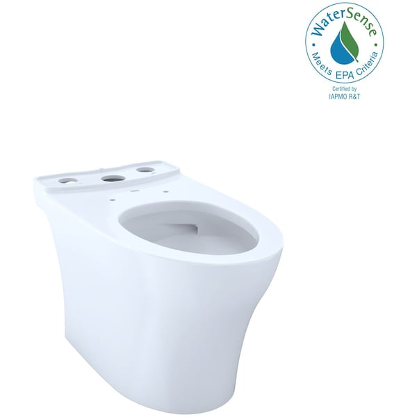 Toto Aquia IV Elongated Universal Height Skirted Toilet Bowl Cotton White CT446CEFGN#01 - main